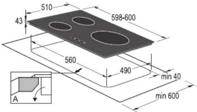 GORENJE IT984 - Einbaumaße - 2