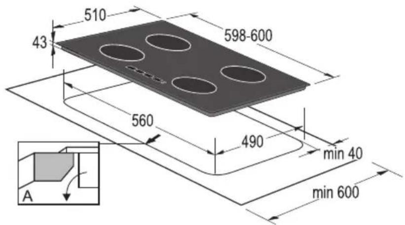 GORENJE IS675 - Einbaumaße - 1