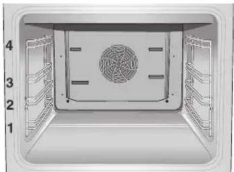 NEFF B 1322 NO - Inschuifhoogten Uw oven beschikt over 4 inschuifhoogten. - 1