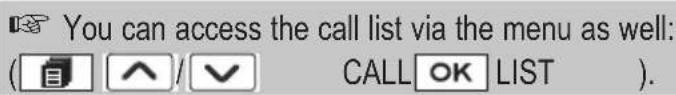 AUDIOLINE Polo 382 - Editing the call list - 2