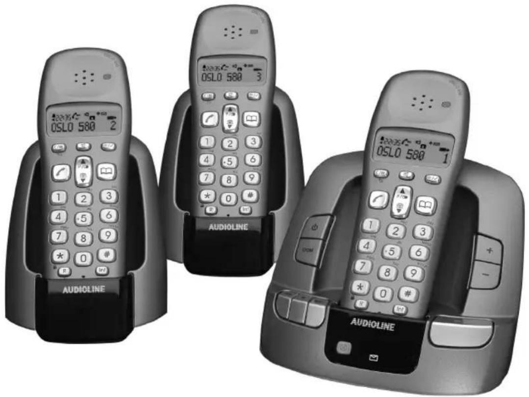 AUDIOLINE Oslo 583 - Schnurloses digitales DECT-Telefon Cordless digital DECT telephone - 1