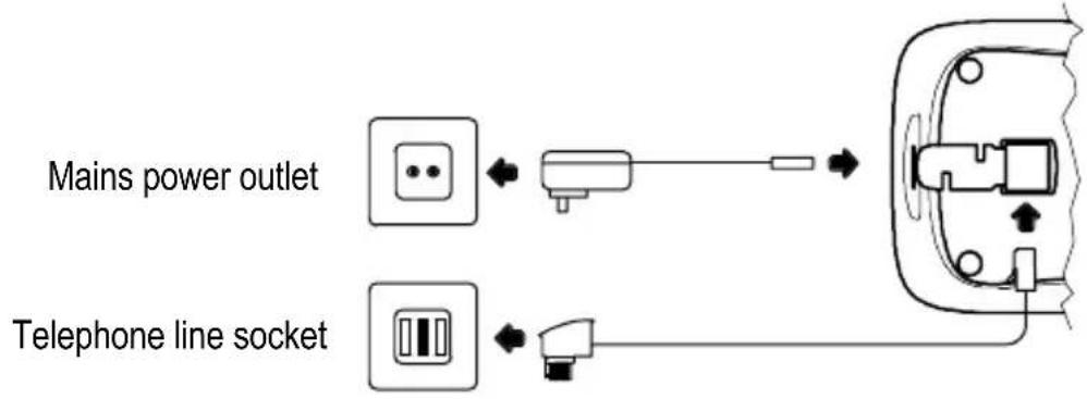 AUDIOLINE Oyster 200 - Connecting the base station - 2