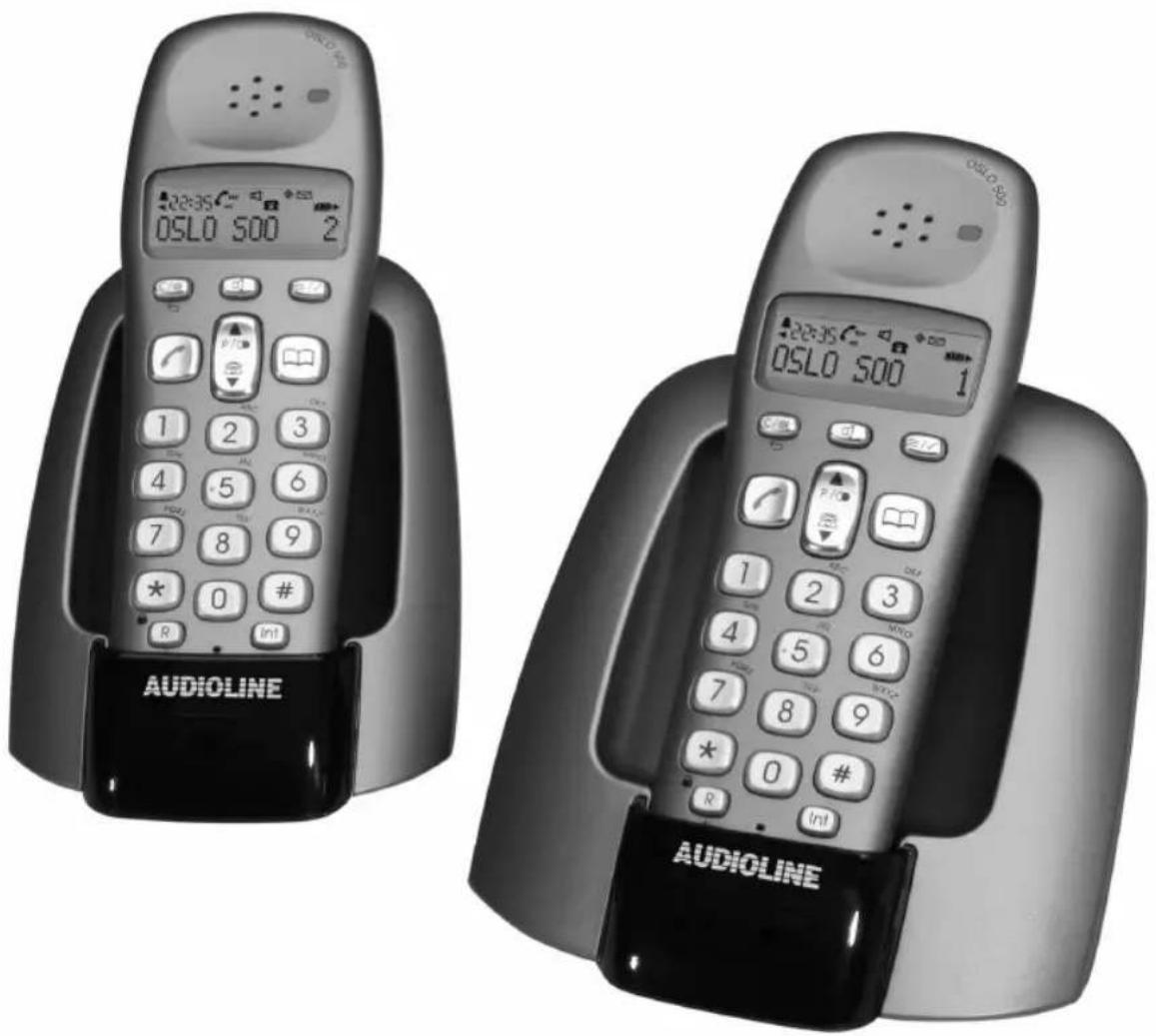 AUDIOLINE Oslo 502 - Schnurloses digitales DECT-Telefon Cordless digital DECT telephone - 1