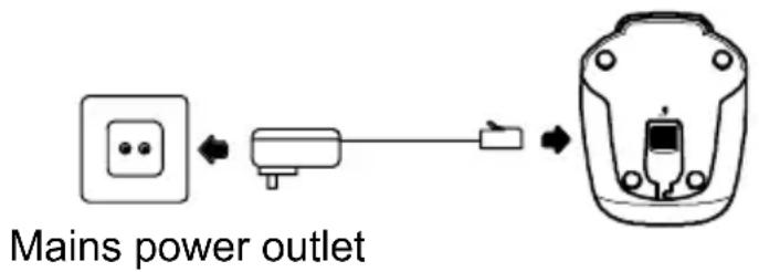 AUDIOLINE Oslo 501 - Connecting the charging station - 1