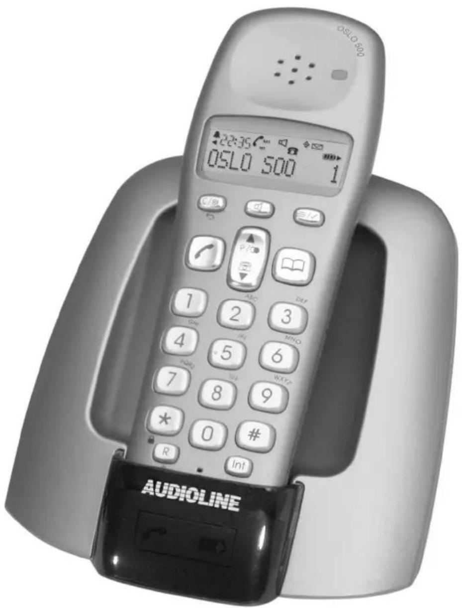 AUDIOLINE Oslo 500 - Cordless digital DECT telephone - 1