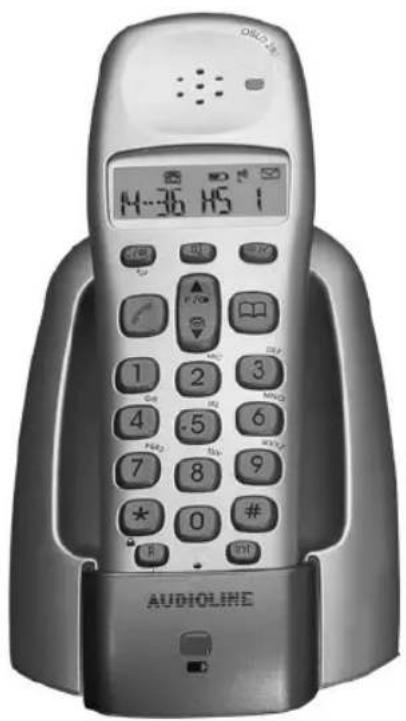 AUDIOLINE Oslo 282 - Cordless digital DECT telephone with answering machine - 1