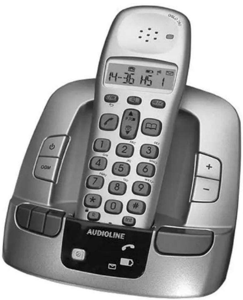 AUDIOLINE Oslo 280 - Cordless digital DECT telephone with answering machine - 1