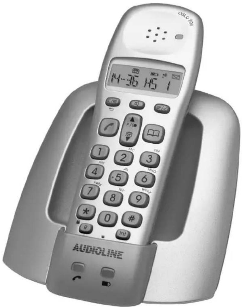 AUDIOLINE Oslo 200 - Schnurloses digitales DECT-Telefon Cordless digital DECT telephone - 1