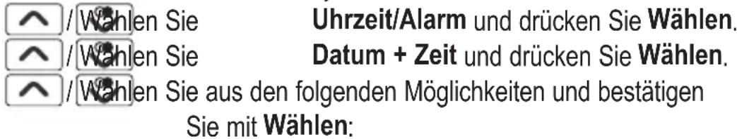 AUDIOLINE Nova 58x - Datum/Zeit - 1