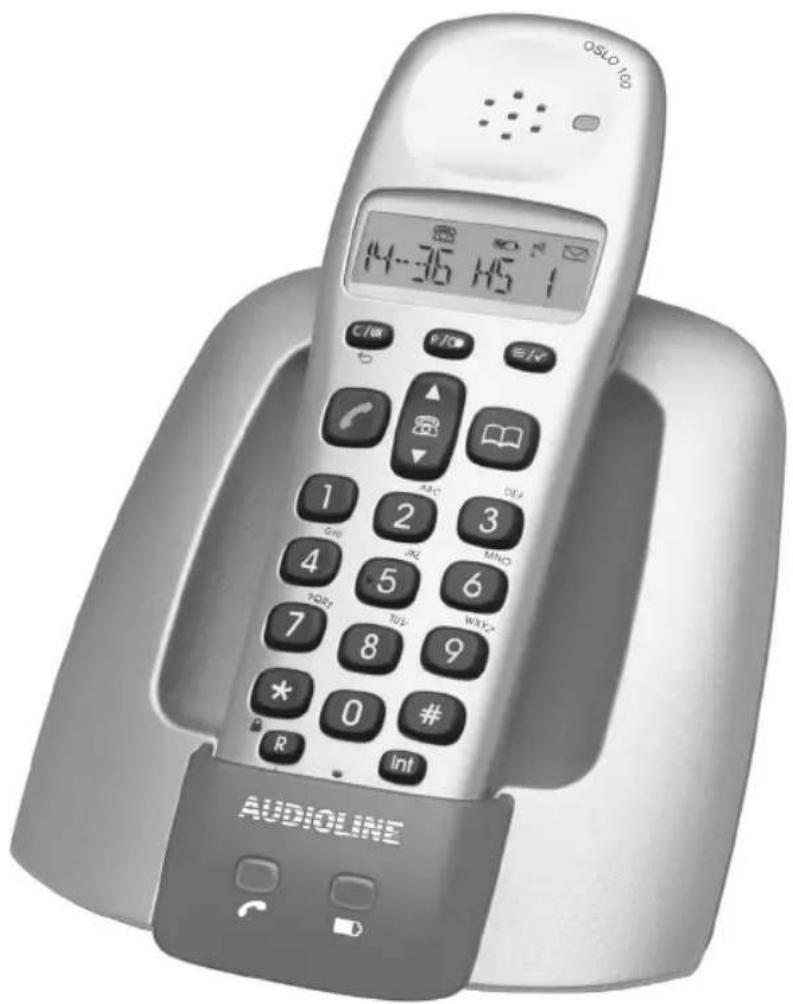 AUDIOLINE Oslo 100 - Schnurloses digitales DECT-Telefon Cordless digital DECT telephone - 1