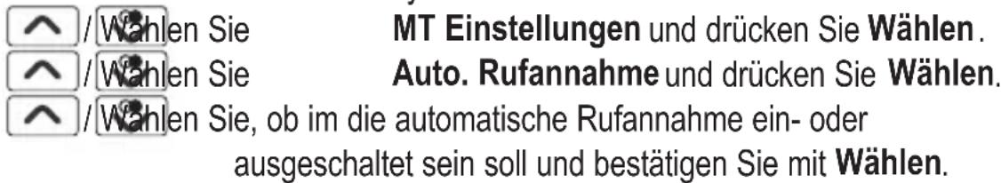 AUDIOLINE Nova 580 - Automatische Rufannahme (Direktannahme) einstellen - 1