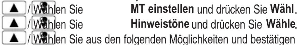 AUDIOLINE Monza 40x - Hinweistöne einstellen - 1