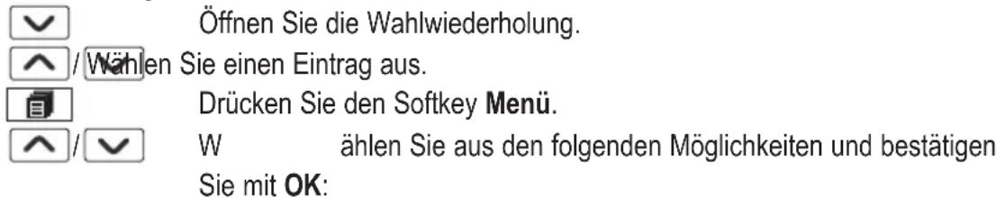 AUDIOLINE Polo 383 - Wahlwiederholung bearbeiten - 1