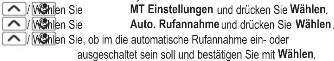 AUDIOLINE Nova 50x - Automatische Rufannahme (Direktannahme) einstellen - 1