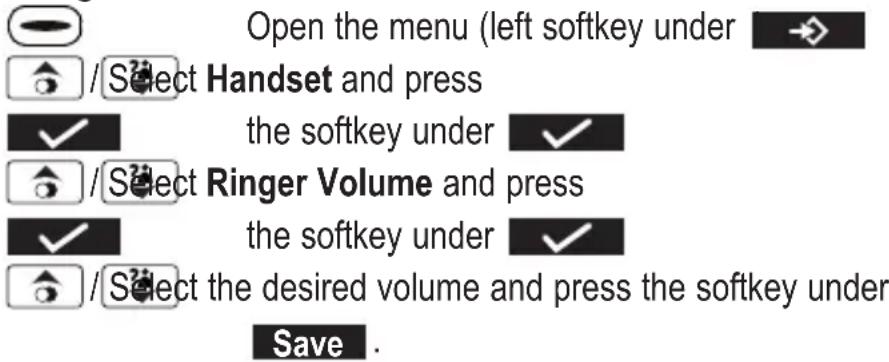 AUDIOLINE Matrix 400 - Handset ringer volume - 1