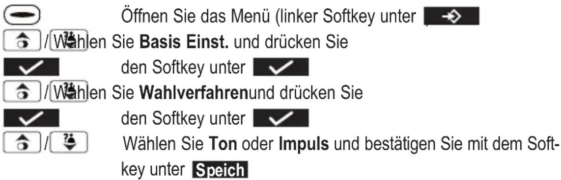 AUDIOLINE Matrix 400 - Wahlverfahren einstellen - 1