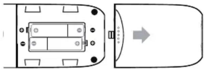 AUDIOLINE Matrix 400 - Inserting the batteries - 1