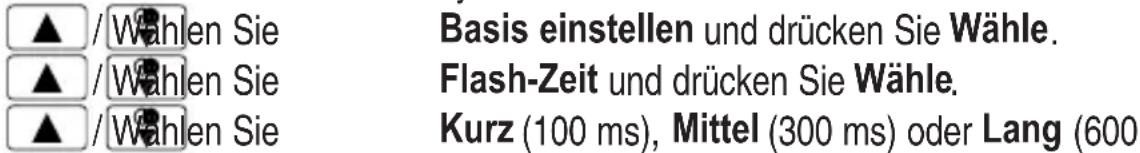 AUDIOLINE Monza 400 - Flashzeit einstellen - 1