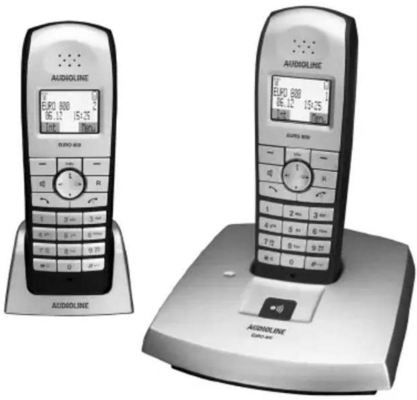 AUDIOLINE Euro 802 - Schnurloses DECT-GAP Telefon Cordless DECT GAP telephone - 1