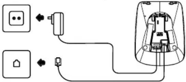 AUDIOLINE ISDN Terminal 500 - Connecting the base station - 2