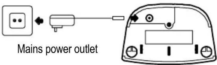 AUDIOLINE Euro 882 - Connecting the charging station - 1