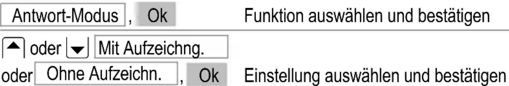 AUDIOLINE Euro 882 - Ansagemodus wählen - 2
