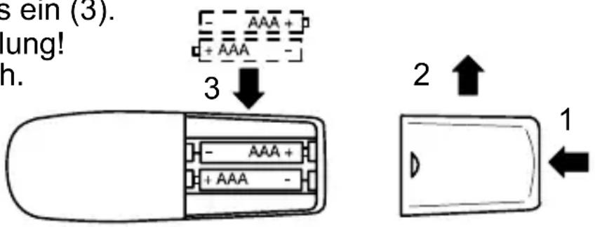 AUDIOLINE DECT A 182 - Standard-Akkus einsetzen - 1