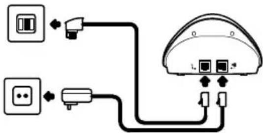 AUDIOLINE DECT 8848 - Basisstation anschließen - 2