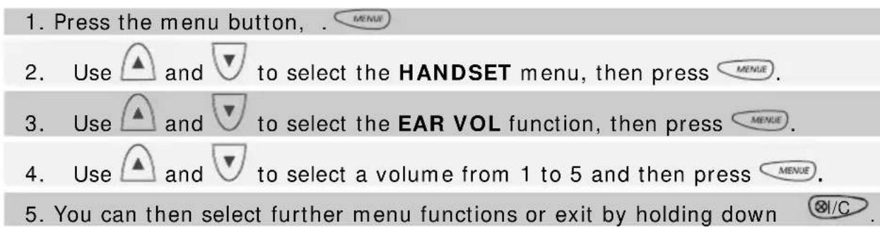 AUDIOLINE DECT 5501 plus - Adjusting the speaker volume - 1