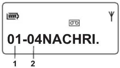AUDIOLINE DECT 4800B - Aufgezeichnete Nachrichten abhören - 1