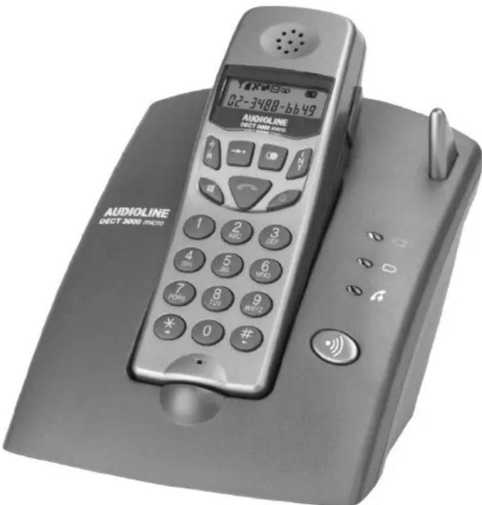 AUDIOLINE DECT 3000micro - Schnurloses digitales DECT-Telefon Cordless digital DECT telephone - 1