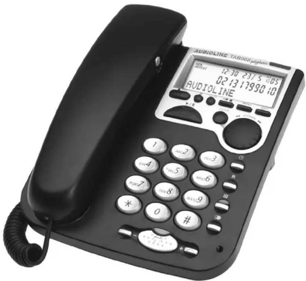 AUDIOLINE TAB968 Polyphonic - Handsfree-telephone with digital answering machine - 1