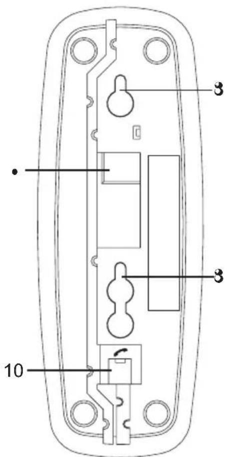 AUDIOLINE TEL 05 - Unterseite Basisgerät - 1