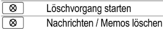 AUDIOLINE Blues Voice X - Alle Nachrichten / Memos löschen - 1