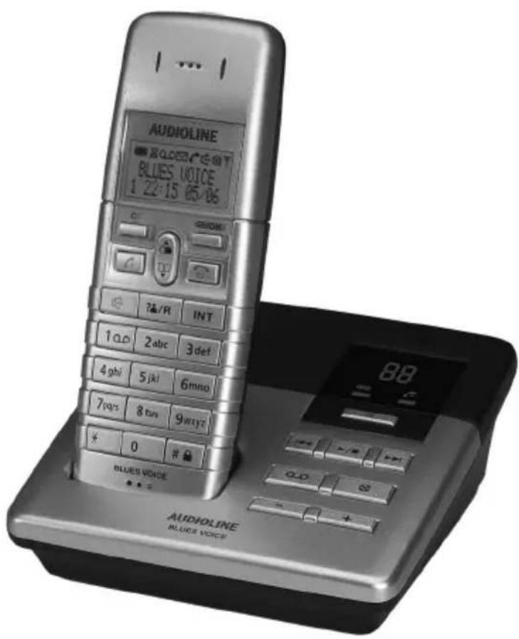 AUDIOLINE Blues Voice X - Cordless DECT telephone with answering machine - 1