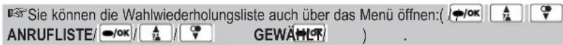 AUDIOLINE Tel 384 Combo Big - Wahlwiederholung bearbeiten - 2
