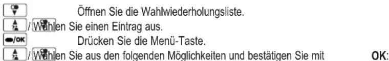AUDIOLINE Tel 382 Combo Big - Wahlwiederholung bearbeiten - 1