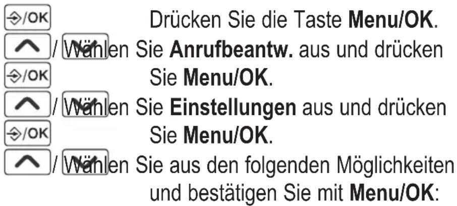 AUDIOLINE BigTel 128 DECT CAP - Anrufbeantworter einstellen - 1