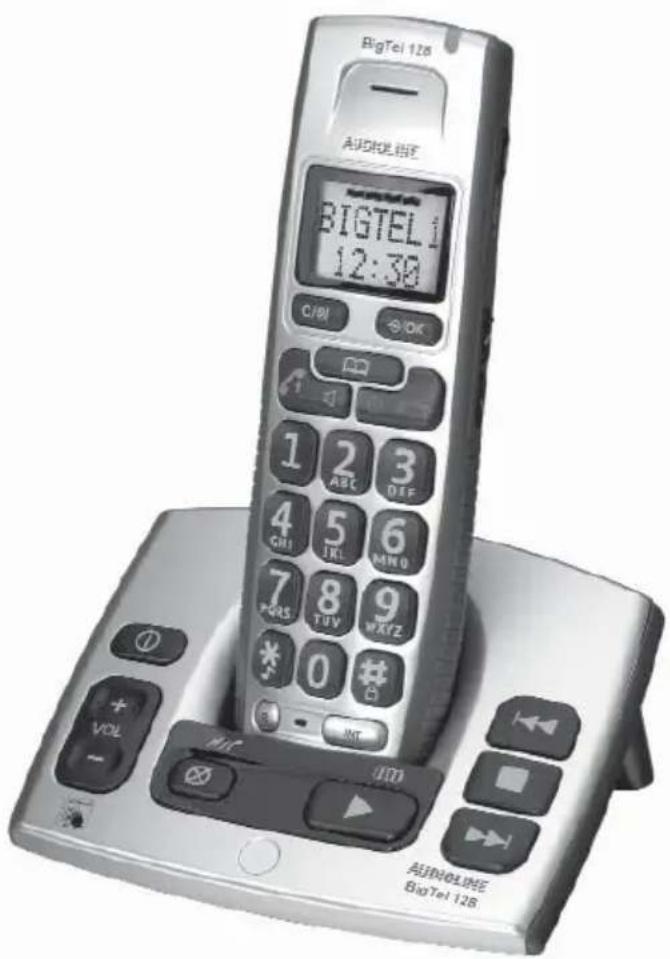 AUDIOLINE BigTel 128 DECT CAP - Schnurloses DECT-/GAP-Telefon Cordless DECT/GAP telephone - 1