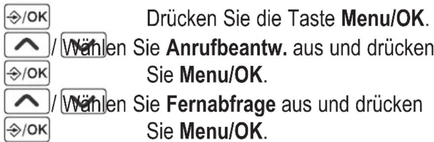 AUDIOLINE BigTel 128 DECT CAP - Fernabfrage einstellen - 1