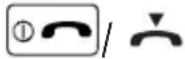AUDIOLINE BigTel 128 DECT CAP - Ending a call - 1