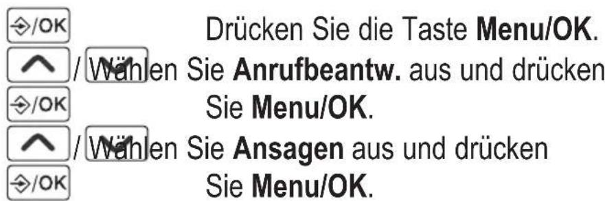 AUDIOLINE BigTel 118 - Ansagetext aufsprechen - 1