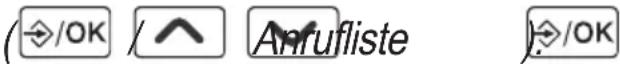 AUDIOLINE BigTel 118 - Anrufliste bearbeiten - 2