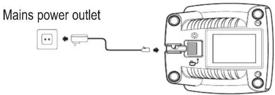 AUDIOLINE BigTel 118 - Connecting the charging station ^2 - 1