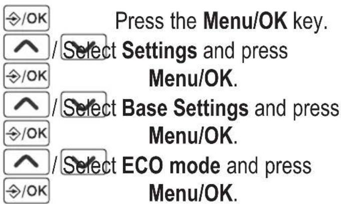 AUDIOLINE BigTel 118 - Setting ECO mode - 1