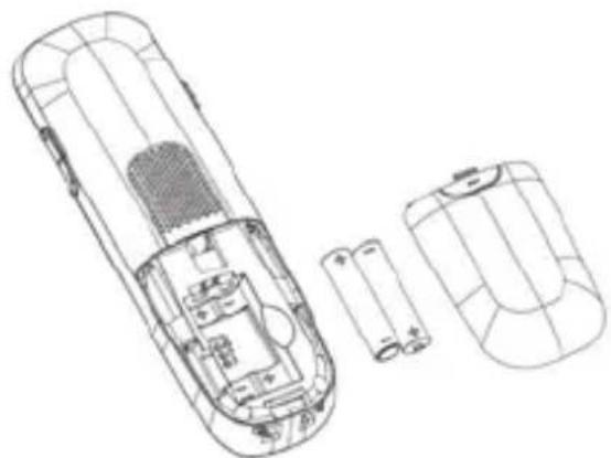 AUDIOLINE BigTel 160 - Inserting the batteries - 1