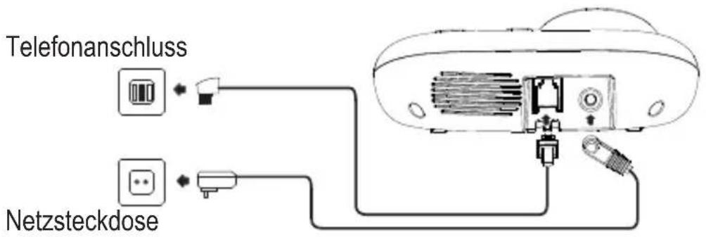 AUDIOLINE BigTel 158 - Basisstation anschließen - 1
