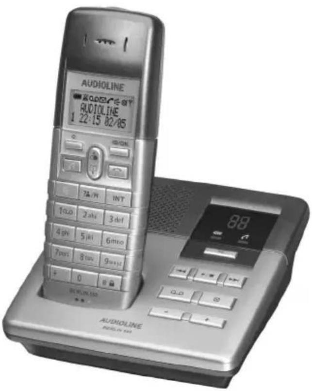 AUDIOLINE Berlin 580 - Cordless DECT telephone with answering machine - 1