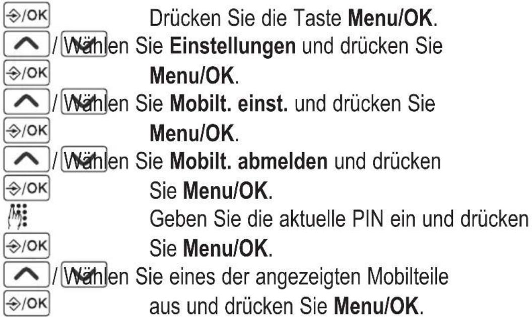 AUDIOLINE BigTel 110 - Mobilteil löschen - 1
