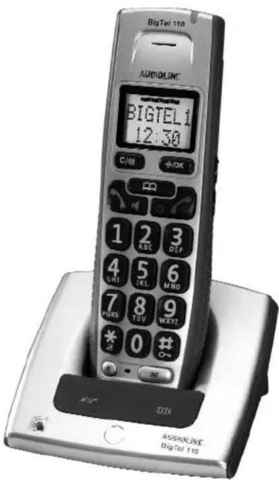 AUDIOLINE BigTel 110 - Schnurloses DECT-/GAP-Telefon Cordless DECT/GAP telephone - 1